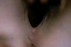 I love to fuck my greasy cookie with my dark sex toy in front of a cam