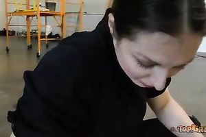 Brutally bounded brunette sweetie with fastened tits is whipped with a lash