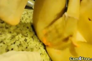 Busty Babe Swallows a Lot of Jizz