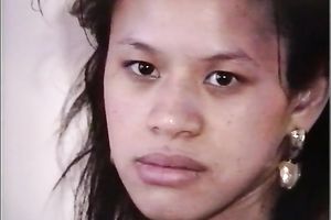 Exotic nympho with jet dark hair likes double penetration