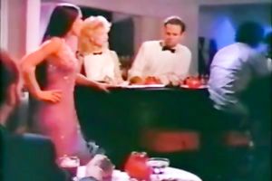 Torrid shaggy light-haired stripper shows a real performance