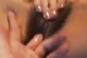 Asian floozy works on my friend's knob and takes it in her vag