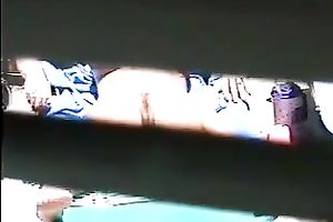 Buxom dilettante golden-haired milf white wife sunbathes exposed outside