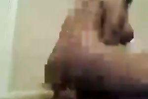 Outrageous couple of gigantic dark boobies on web camera