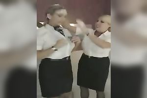 My beautiful lesbo GF in dark nylons has a flawlessly sexy body