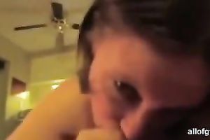 Nasty babe with a priceless bottom is having a 3some with 2 guys