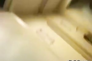 Magnificent blond legal age teenager with a face overspread in thick cumload