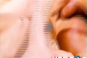 Gorgeous dark brown hottie is having 3some with 2 dudes