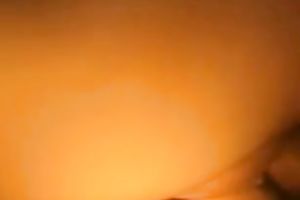 Closeup dilettante anal fuck sideways with creampie finish