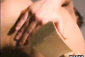 Bootyful cutie masturbates in front of her dark paramour