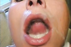 Nasty and breasty cum eating blonde girlfriend on POV hawt tape