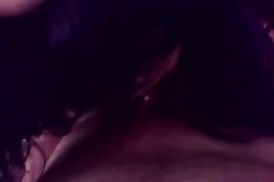 Dark-haired escort wife sucks my prick and takes a ride on it