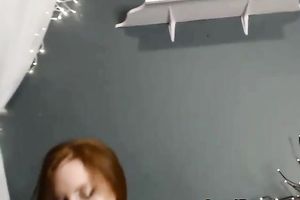 Pretty Redhead Teen Toying her Tight Pussy