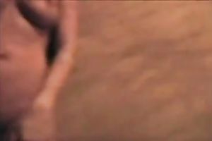 Sexy dilettante dark brown tries to satisfy 3 guys at a time