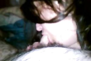 My bawdy bulky wench blows my tiny cock on closeup POV hawt tape