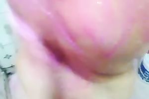 When I am feeling sexually excited I have a fun watching my Indian white bitch take a shower