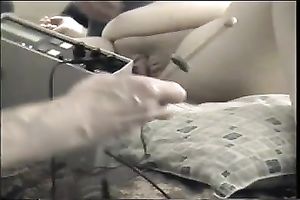 Urethral electro big O for my aged bulky Married slut on livecam