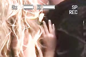 Sassy blond cheerleader works on my wang in front of a web camera