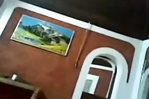 Cute Indian sweetie gives head after washing throne-room