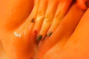 Close up movie scene with me masturbating my cunt and squirting