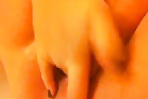 Close up movie scene with me masturbating my cunt and squirting