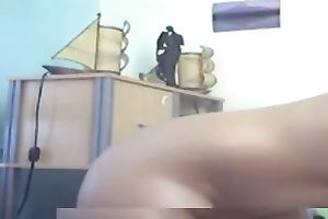 Curvy bombshell exposes her saucy bawdy cleft and large billibongs on web camera