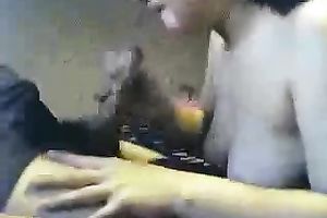 My breasty dark brown ex white wife favours me with a good irrumation