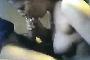 My breasty dark brown ex white wife favours me with a good irrumation