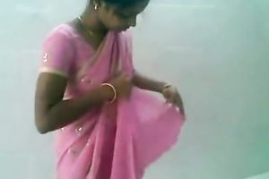 Attractive dilettante BBC slut wearing sari gives head on camera