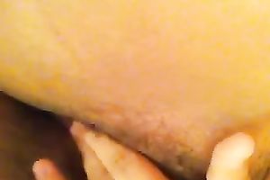 My trashy white bitch just could not stop playing with her luscious muff