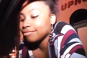 Bald slim dark man receives his knob sucked by overweight slut