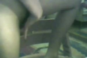 Hot Arabian dark brown masturbates her drooling punani