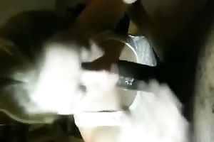 Horny colleague enjoys engulfing my dark weiner in POV scene