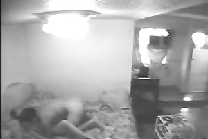 Hidden web camera movie with a man licking and fucking his GF's vagina