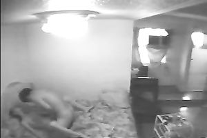 Hidden web camera movie with a man licking and fucking his GF's vagina