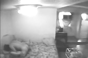 Hidden web camera movie with a man licking and fucking his GF's vagina