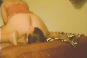 My big-assed hotwife acquires her love tunnel licked to big O by me