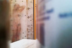 Voyeur movie scene with my roommate washing her precious body