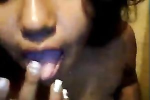 Exotic dilettante slut enjoys rubbing her milk shakes and muff in livecam solo