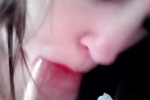 Petite non-professional youthful playgirl closes her eyes in ecstasy of smack