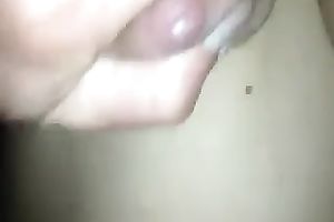 POV video with my bosomy golden-haired dirty slut wife engulfing and rubbing my cock