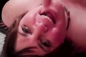 Hungry and thirsty big beautiful woman white white bitch waits for a cumload