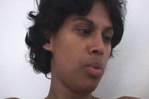 Black doxy Sheyla gives a oral-service and a titjob to an mature fellow