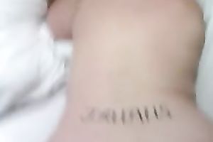 Plump mother I'd like to fuck with tattoo on her back craves some chocolate