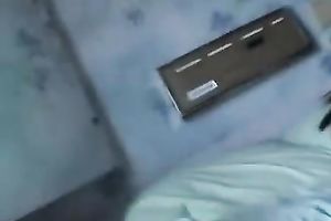 Asian skank sucks a prick and receives her shaggy pussy banged hard