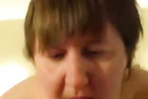 Lewd BBW whore with large milk sacks wishes it from behind
