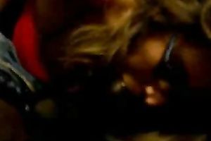 My concupiscent nerdy mistresse enjoys engulfing my BBC in POV