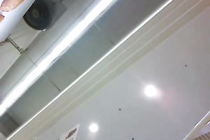 Spy clip of skanky girl wearing no pants beneath jeans petticoat