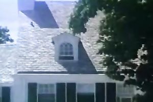 Skinny blond haired tramp acquires drilled in mish pose outdoors