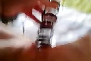 I love to fuck my tight cunt with my much loved sex toy